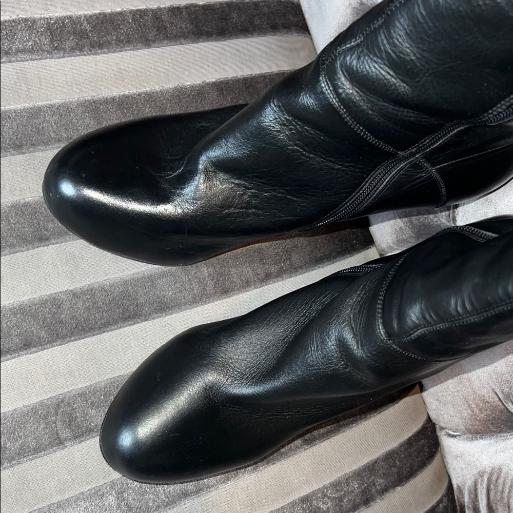 🖤 COLIN STUART Elite Luxury Black Leather Over-The-Knee Rockstar Boots 🖤 - Picture 7 of 7